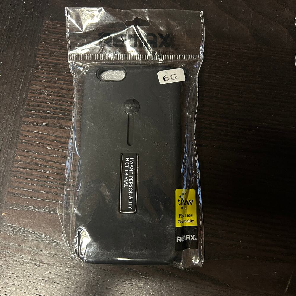 New Remax Black Iphone 6 6S Hard Shell Phone Case